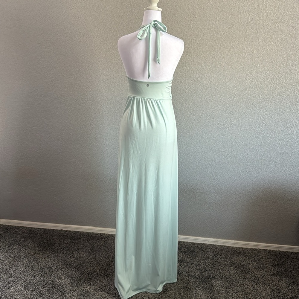 Soybu Mint Green Halter Neck Sleeveless Maxi Dress - Picture 7 of 11